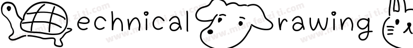 Technical Drawing Regular字体转换